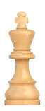Color photo of the King chess 
piece (Staunton pattern)