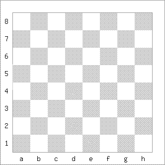 b&w chess diagram of empty chess board