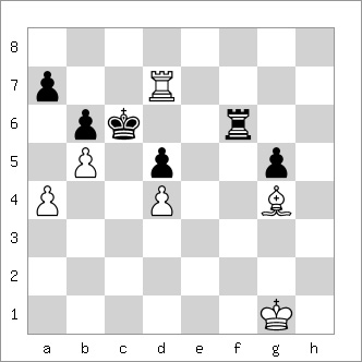 b&w chess diagram of the David and Goliath Mate pattern