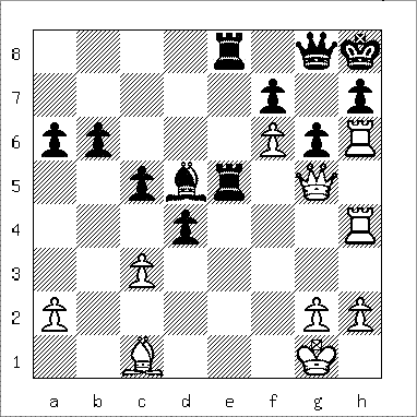 chess diagram of position leading to Lolli's Mate