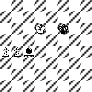 b&w chess diagram of chess endgame