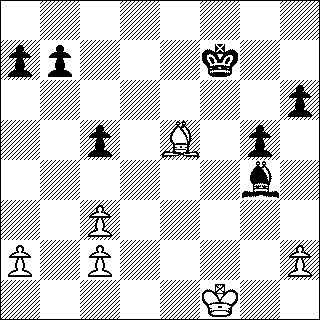 b&w chess diagram of chess endgame