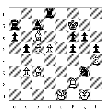 chess diagram of position leading to Damiano's Bishop Mate