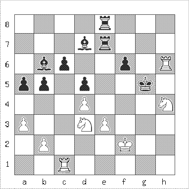 chess diagram of position leading to a Back Rank or Corridor Mate