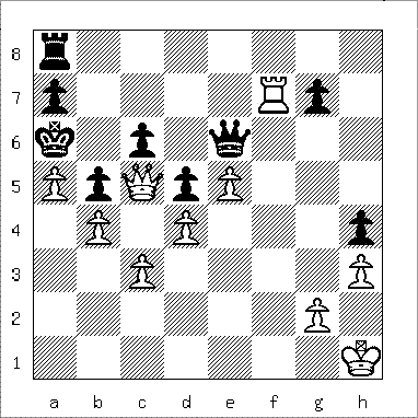 chess diagram of position leading to Damiano's Mate