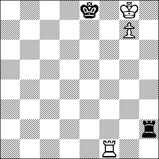 b&w chess diagram of chess endgame