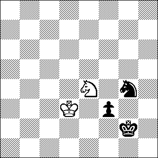 b&w chess diagram of Queen vs two Rooks endgame