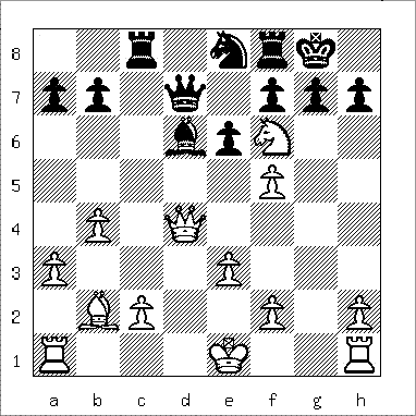 chess diagram of position leading to Morphy's Mate