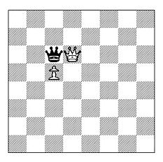 b&w chess diagram of chess endgame