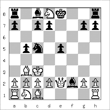 chess diagram of position leading to a David and Goliath Mate