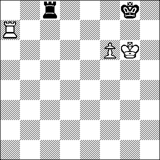 b&w chess diagram of Roon and Bishop, Queen or King-pawn vs Rook endgame