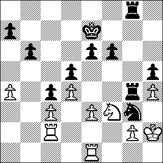 black and white diagram of a chess position