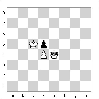 Diagram of a true Trebuchet endgame position